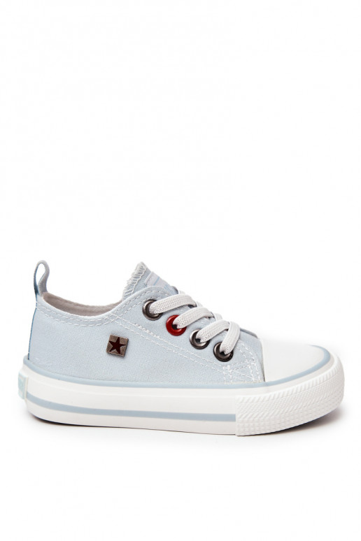 Sneakers da bambino modello classico con suola piatta BIG STAR HH374094 colore blu