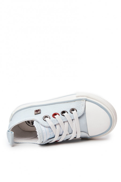 Sneakers da bambino modello classico con suola piatta BIG STAR HH374094 colore blu