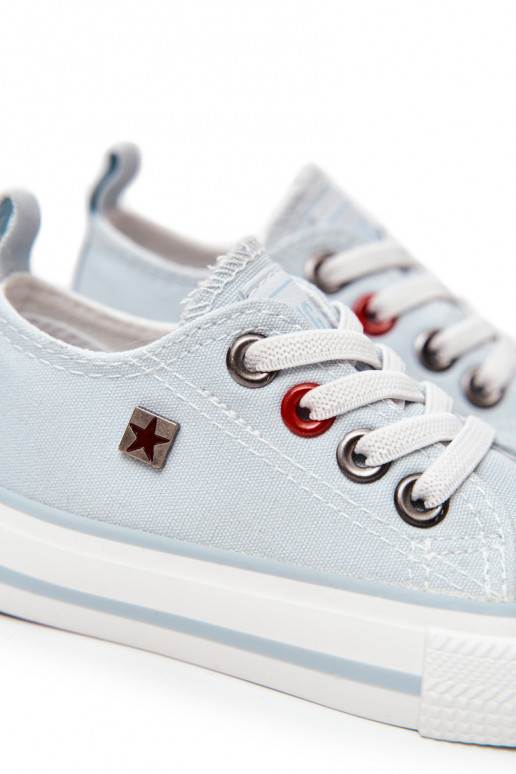 Sneakers da bambino modello classico con suola piatta BIG STAR HH374094 colore blu