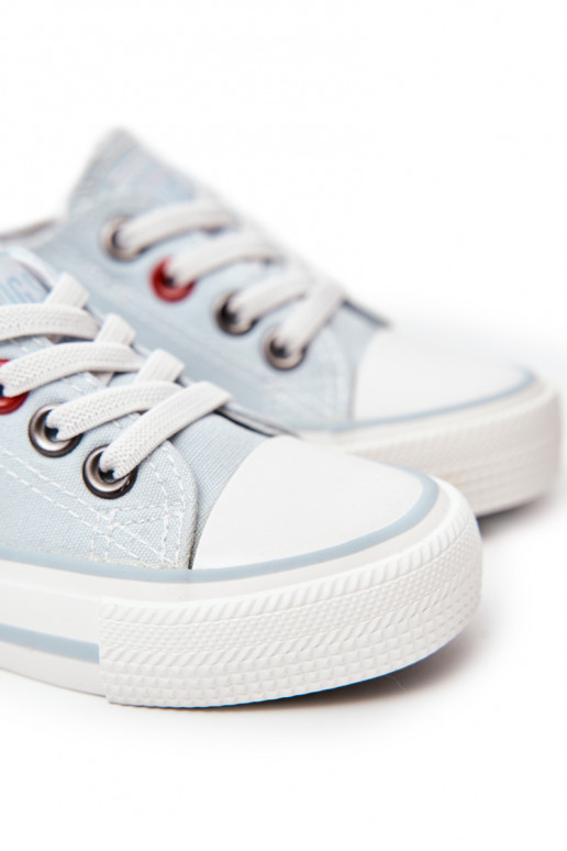 Sneakers da bambino modello classico con suola piatta BIG STAR HH374094 colore blu