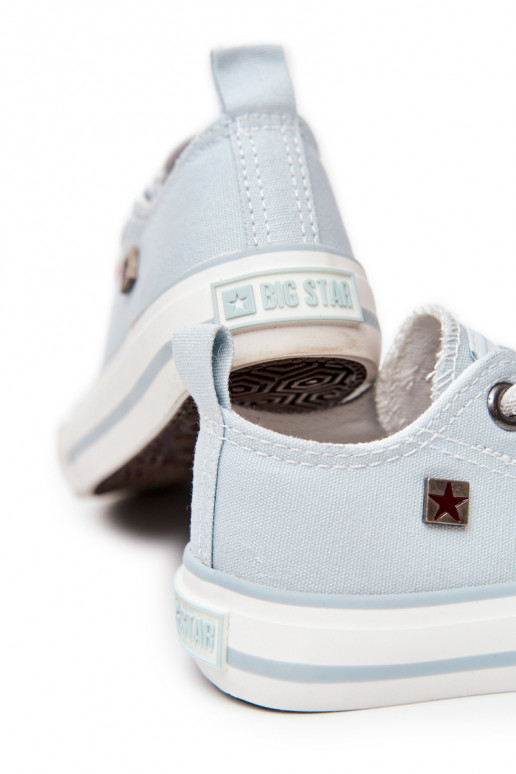 Sneakers da bambino modello classico con suola piatta BIG STAR HH374094 colore blu