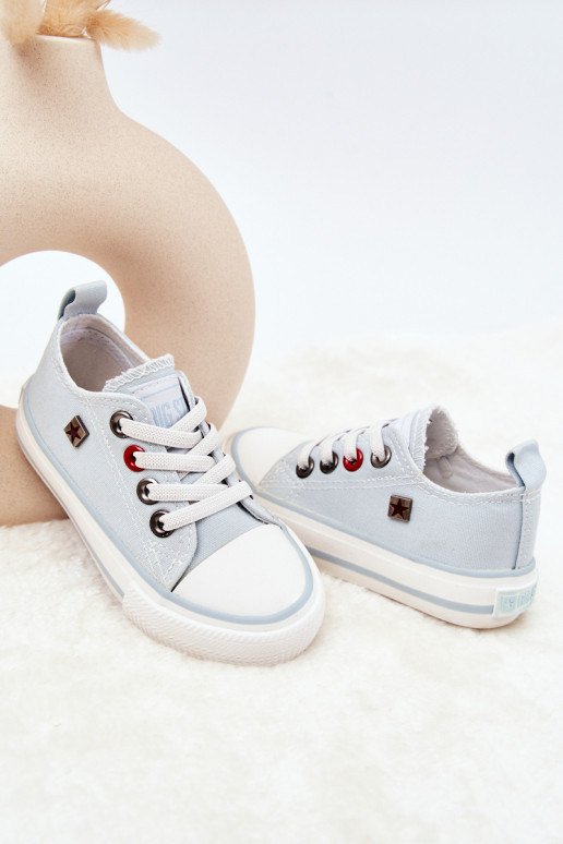 Sneakers da bambino modello classico con suola piatta BIG STAR HH374094 colore blu