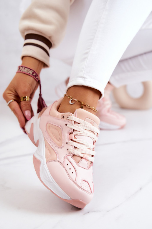 Scarpe stile sportivo con cinturini in colore rosa Hassie