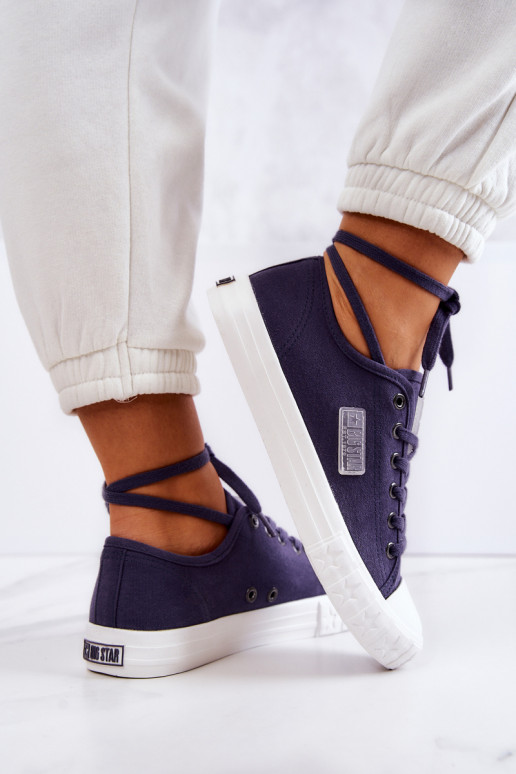 Modello classico Scarpe da donna BIG STAR JJ274494 blu scuro