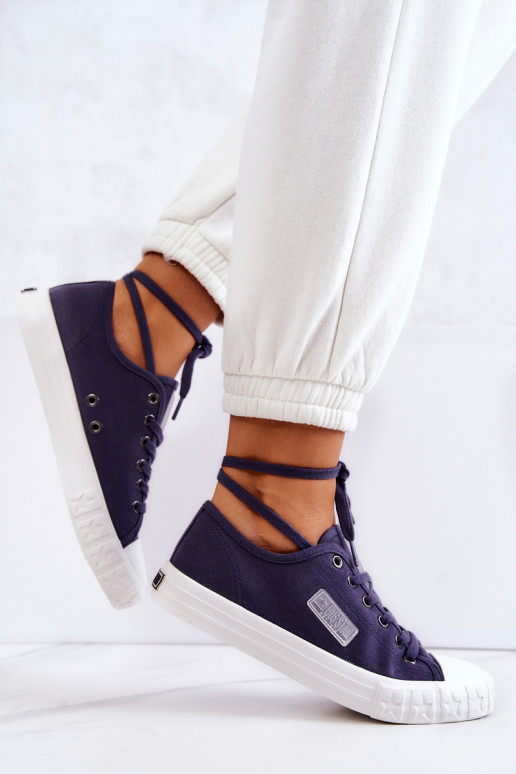 Modello classico Scarpe da donna BIG STAR JJ274494 blu scuro