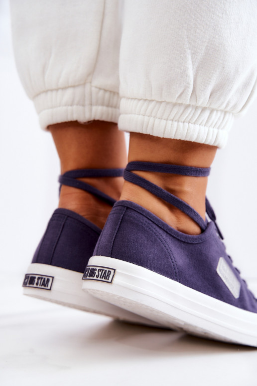 Modello classico Scarpe da donna BIG STAR JJ274494 blu scuro