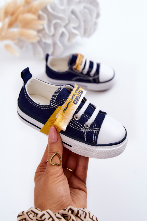 Scarpe basse da bambino BIG STAR JJ374077 blu scuro