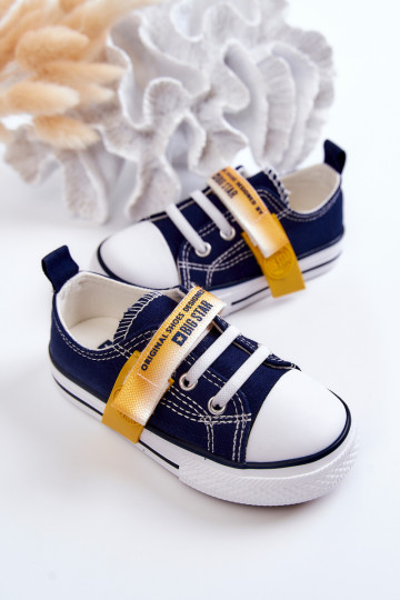 Scarpe basse da bambino BIG STAR JJ374077 blu scuro 2