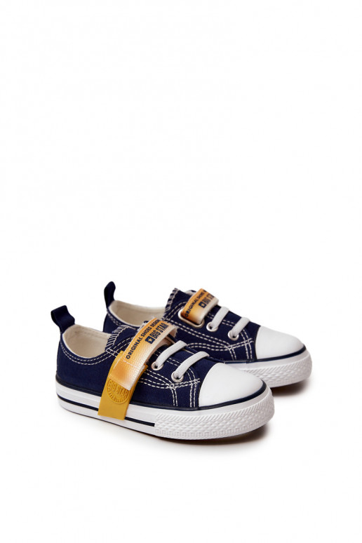 Scarpe basse da bambino BIG STAR JJ374077 blu scuro
