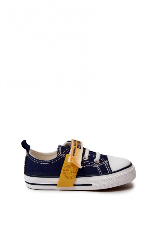 Scarpe basse da bambino BIG STAR JJ374077 blu scuro