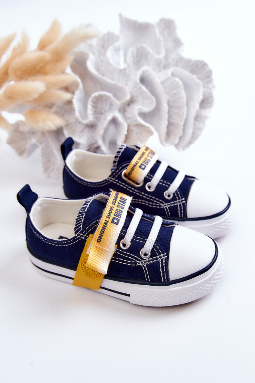 Scarpe basse da bambino BIG STAR JJ374077 blu scuro