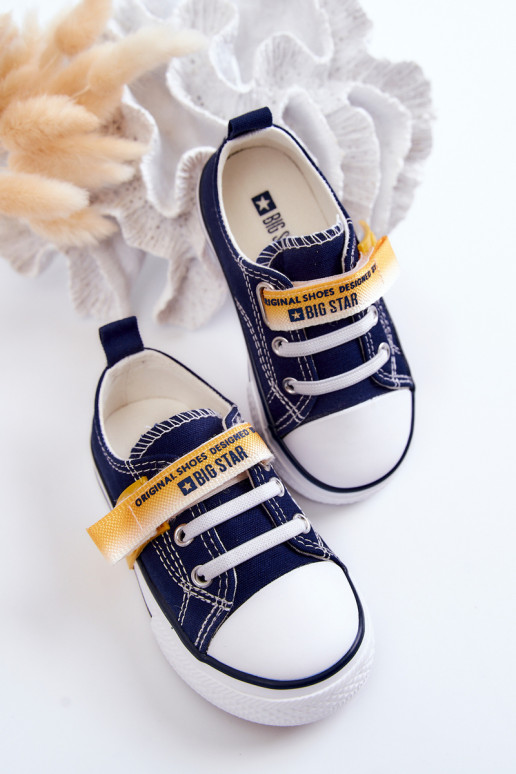 Scarpe basse da bambino BIG STAR JJ374077 blu scuro
