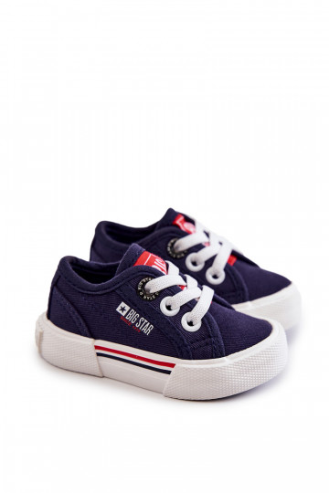 Scarpe basse da bambino Big Star JJ374163 blu scuro 2