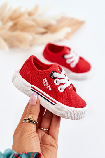 Scarpe basse da bambino Big Star JJ374162 colore rosso