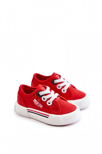 Scarpe basse da bambino Big Star JJ374162 colore rosso 2