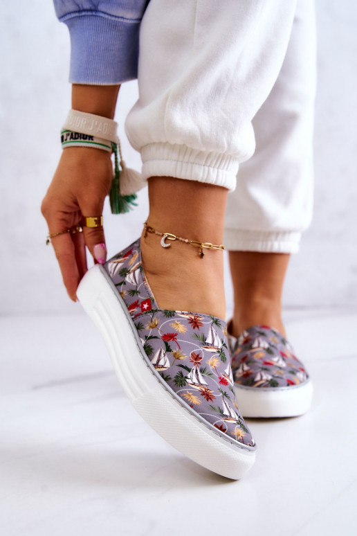 Sneakers Slip On Memory Foam Big Star JJ276015 colore grigio Sneakers Slip On Memory Foam Big Star JJ276015 colore grigio