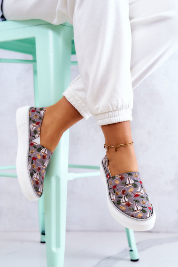 Sneakers Slip On Memory Foam Big Star JJ276015 colore grigio 2