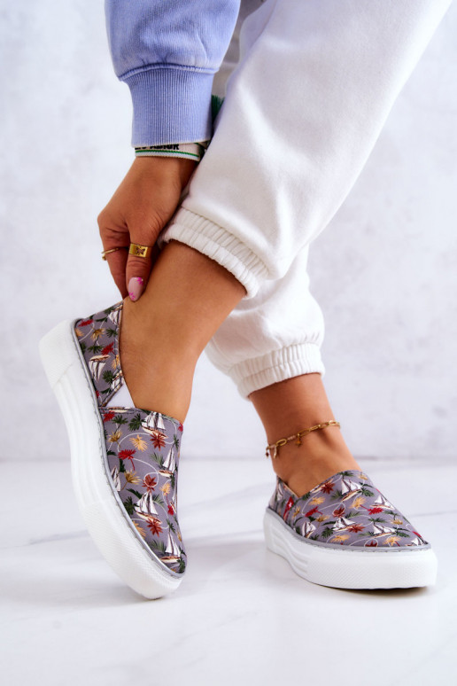 Sneakers Slip On Memory Foam Big Star JJ276015 colore grigio