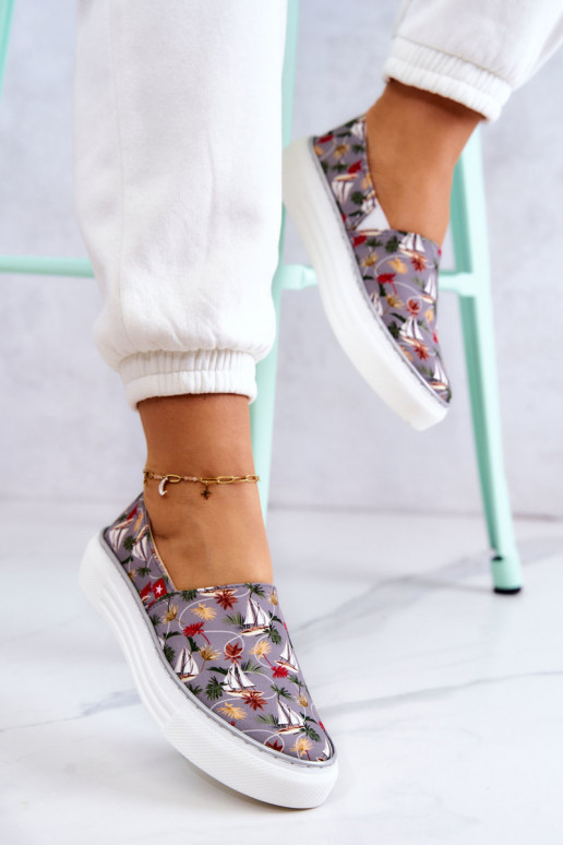 Sneakers Slip On Memory Foam Big Star JJ276015 colore grigio Sneakers Slip On Memory Foam Big Star JJ276015 colore grigio