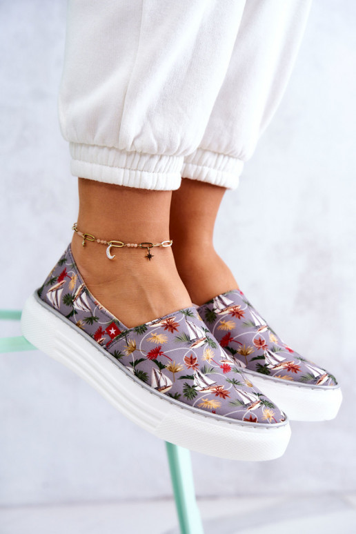 Sneakers Slip On Memory Foam Big Star JJ276015 colore grigio