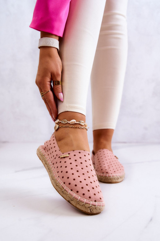 espadrillas con pois Big Star JJ274869 rosa espadrillas con pois Big Star JJ274869 rosa
