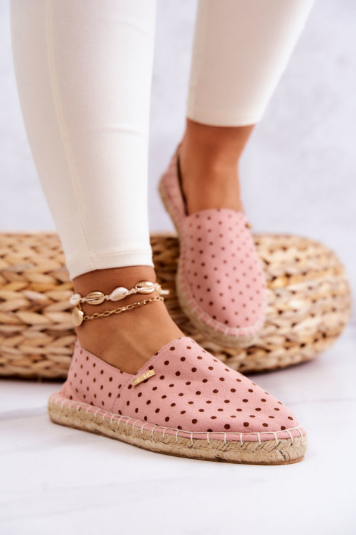 espadrillas con pois Big Star JJ274869 rosa espadrillas con pois Big Star JJ274869 rosa