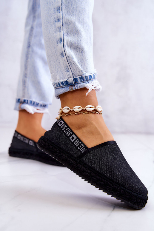Espadrillas in tessuto del modello resistente Big Star JJ274878 in nero