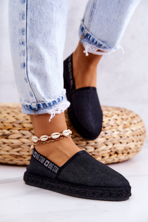 Espadrillas in tessuto del modello resistente Big Star JJ274878 in nero