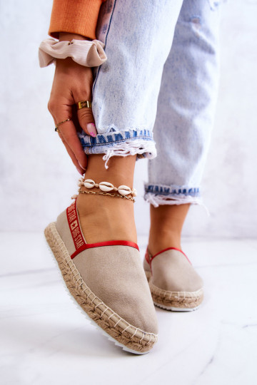 Espadrillas in tessuto del resistente modello Big Star JJ274879 beige