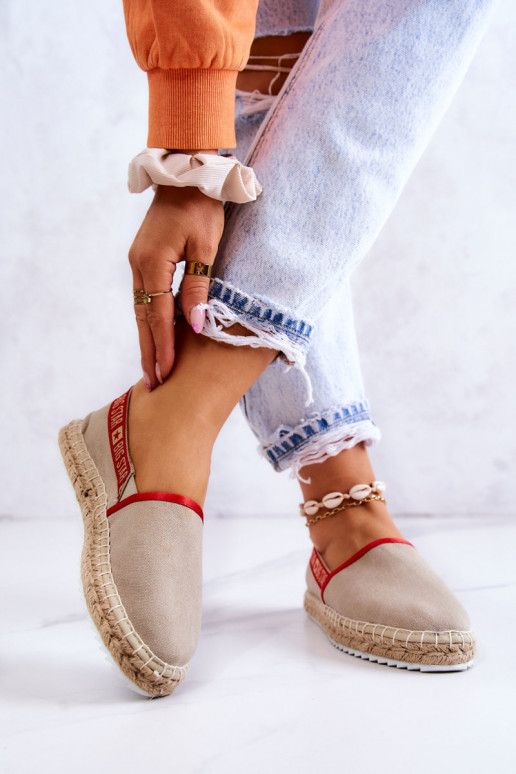 Espadrillas in tessuto del resistente modello Big Star JJ274879 beige