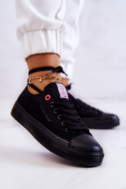 Scarpe per il tempo libero modello classico Cross Jeans JJ2R4019C colore nero Scarpe per il tempo libero modello classico Cross Jeans JJ2R4019C colore nero