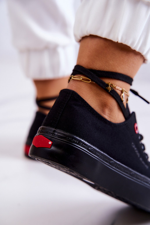 Scarpe per il tempo libero modello classico Cross Jeans JJ2R4019C colore nero Scarpe per il tempo libero modello classico Cross Jeans JJ2R4019C colore nero