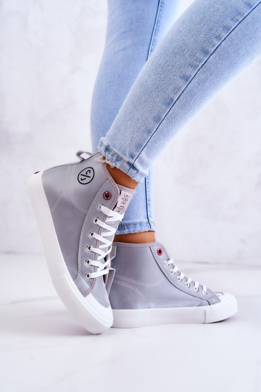 Scarpe casual con suola Cross Jeans JJ2R4057C colore grigio Scarpe casual con suola Cross Jeans JJ2R4057C colore grigio