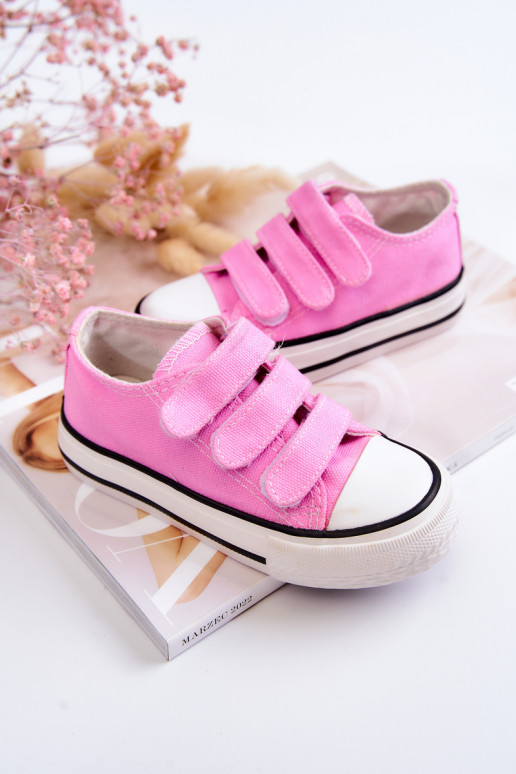 Scarpe casual per bambini con chiusure adesive in colore rosa Bernie