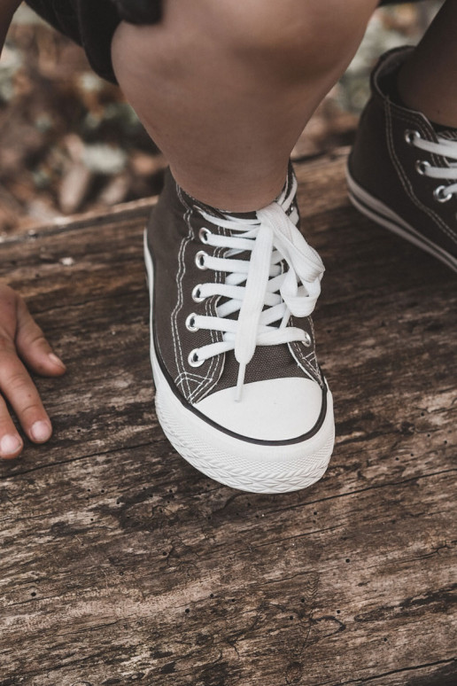 Scarpe per il tempo libero per bambini con suola in colore kaki Filemon