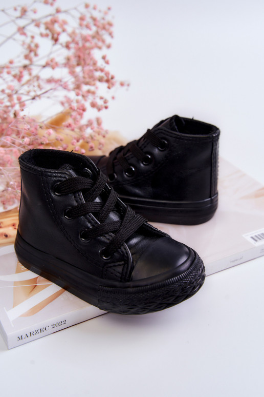 Scarpe per il tempo libero da bambino con suola Marney nera