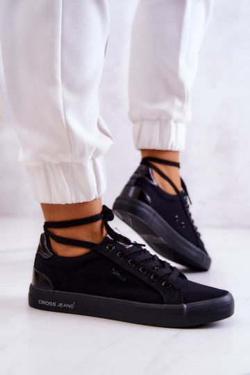 Sneakers con cinturini Cross Jeans JJ2R4039C colore nero