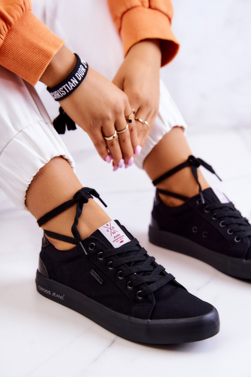 Sneakers con cinturini Cross Jeans JJ2R4039C colore nero