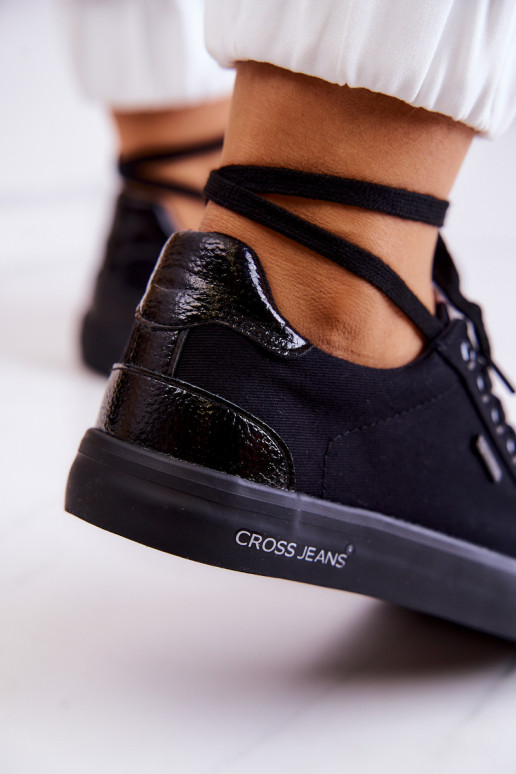 Sneakers con cinturini Cross Jeans JJ2R4039C colore nero Sneakers con cinturini Cross Jeans JJ2R4039C colore nero