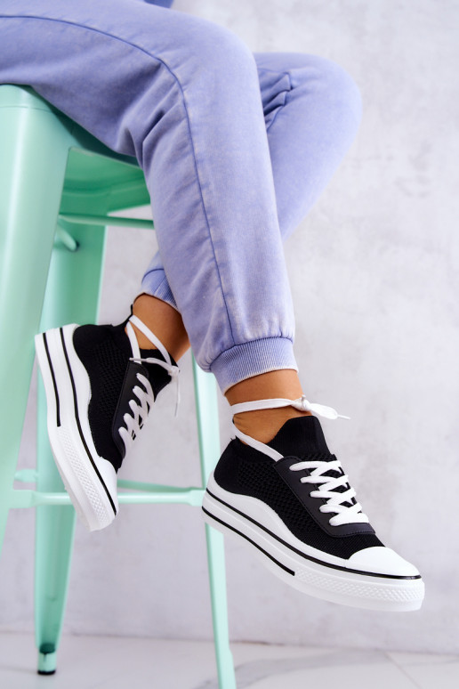 Sneakers con suola a calzino di colore nero Soren Sneakers con suola a calzino di colore nero Soren