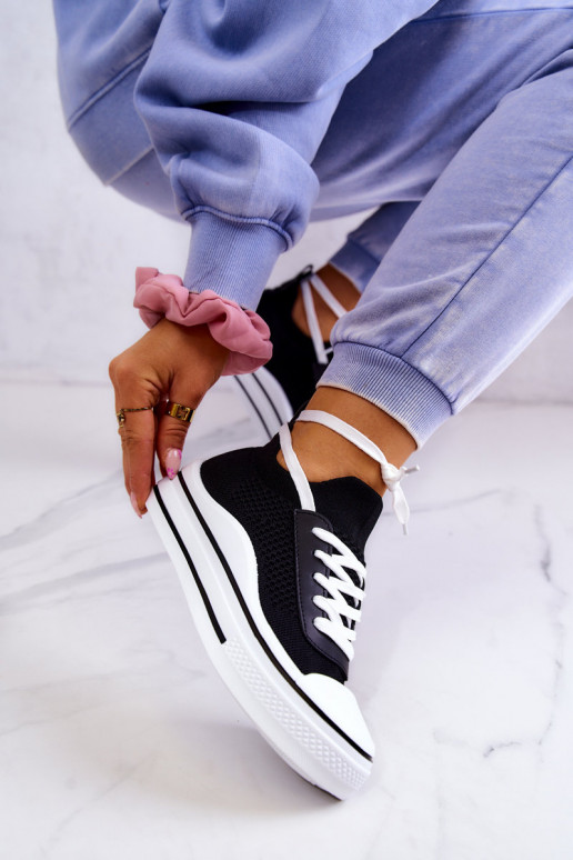 Sneakers con suola a calzino di colore nero Soren Sneakers con suola a calzino di colore nero Soren