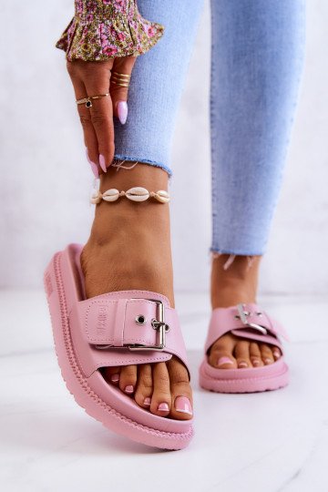 Ciabatte da donna modello classico Big Star JJ274A308 colore rosa