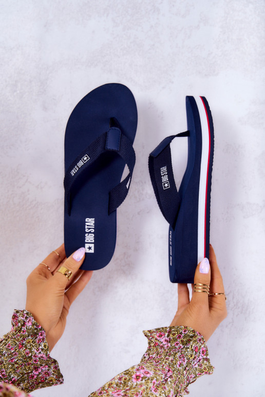 Ciabatte Big Star JJ274A331 blu scuro