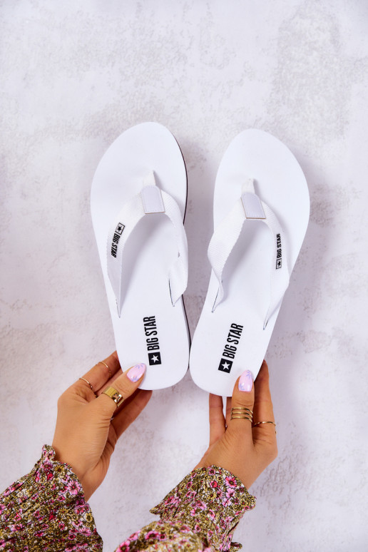 Ciabatte Big Star JJ274A333 colore bianco