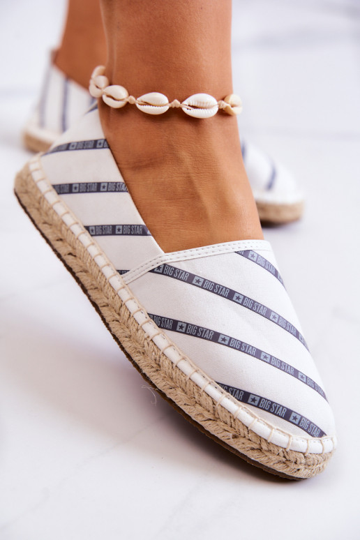 Espadrillas del modello classico Big Star JJ274959 in bianco