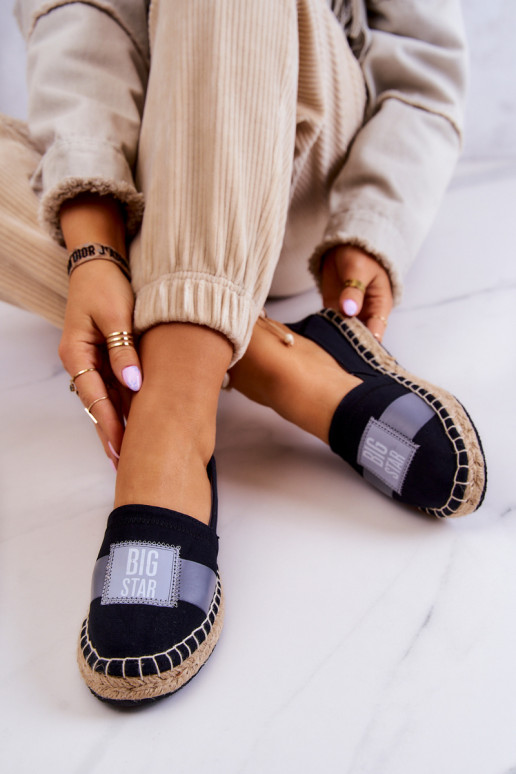 Eleganti espadrillas Slip On Big Star JJ274963 nere Eleganti espadrillas Slip On Big Star JJ274963 nere