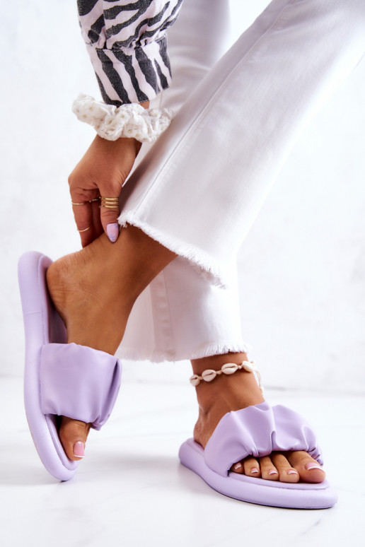 Pantofole modello classico viola Feline Pantofole modello classico viola Feline