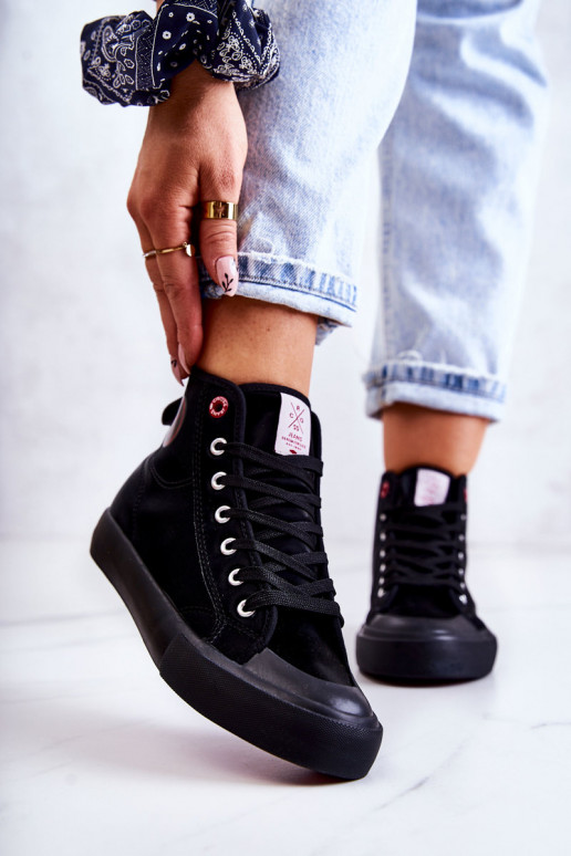 Cross Jeans JJ2R4055C scarpe cross jeans per il tempo libero in colore nero