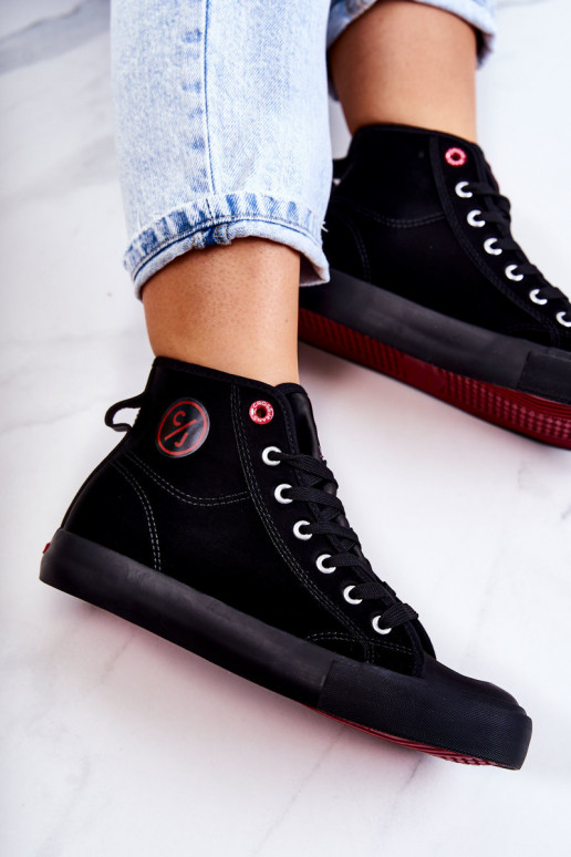 Cross Jeans JJ2R4055C scarpe cross jeans per il tempo libero in colore nero Cross Jeans JJ2R4055C scarpe cross jeans per il tempo libero in colore nero