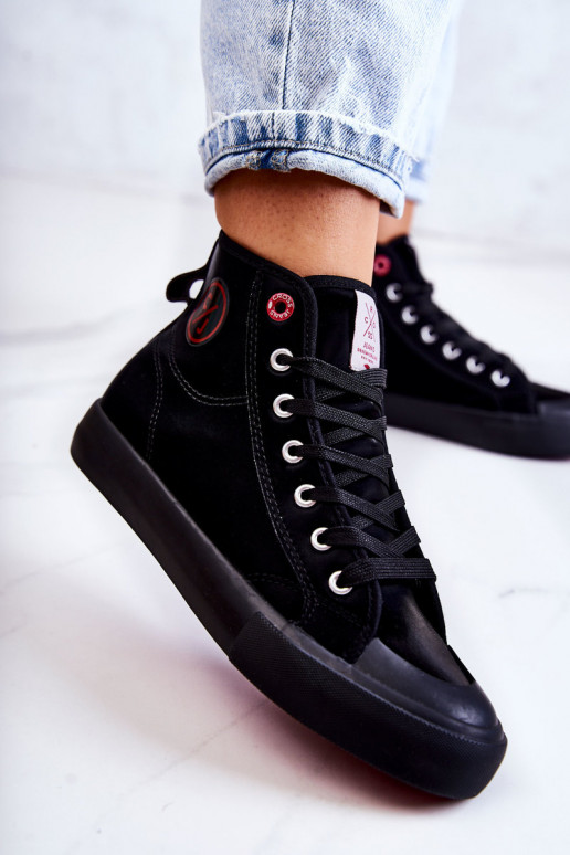 Cross Jeans JJ2R4055C scarpe cross jeans per il tempo libero in colore nero Cross Jeans JJ2R4055C scarpe cross jeans per il tempo libero in colore nero